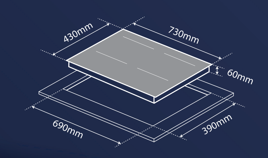 Bếp từ đôi Rudiger RIC-T68